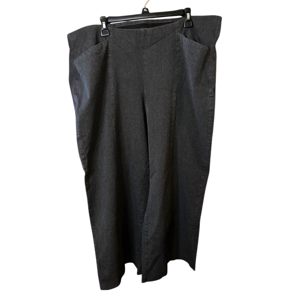 Old Navy Pixie Wide Leg Pants XXL Gray High Rise Comfort Waistband Trousers